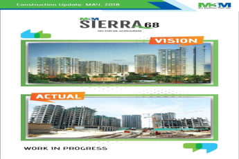 Construction update of M3M Sierra in Gurgaon, May 2018